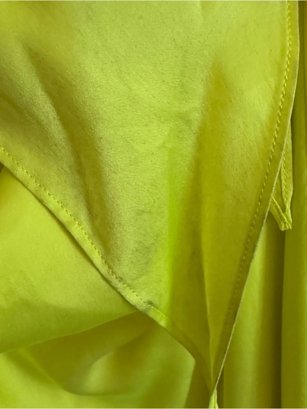 The Bar Max Midi Open Back Neon Yellow Dress